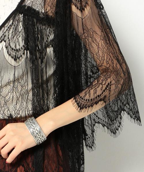 Another Edition（アナザーエディション）の「レースロングカーディガン2/AEFC LACE LONG　CGN 2◆（カーディガン/ボレロ・レディース・ブラック・フリー）」の5枚目の写真