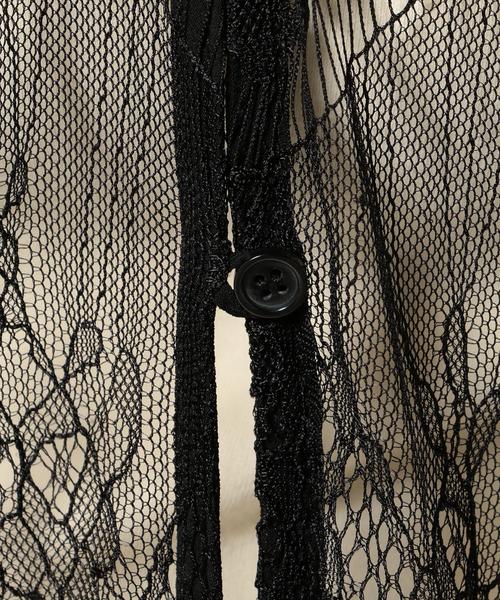 Another Edition（アナザーエディション）の「レースロングカーディガン2/AEFC LACE LONG　CGN 2◆（カーディガン/ボレロ・レディース・ブラック・フリー）」の7枚目の写真