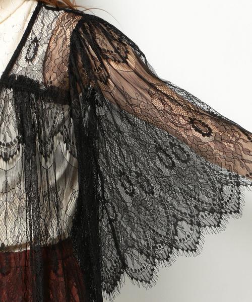 Another Edition（アナザーエディション）の「レースロングカーディガン2/AEFC LACE LONG　CGN 2◆（カーディガン/ボレロ・レディース・ブラック・フリー）」の12枚目の写真