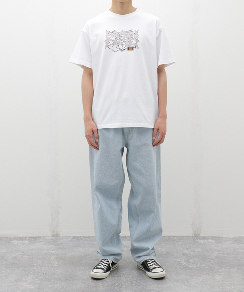BRAIN DEAD BIO ORGANIC MUTATOR Tシャツ 半袖 White 送料込み BRAIN DEAD BIO ORGANIC MUTATOR Tシャツ 半袖 White 送料込み