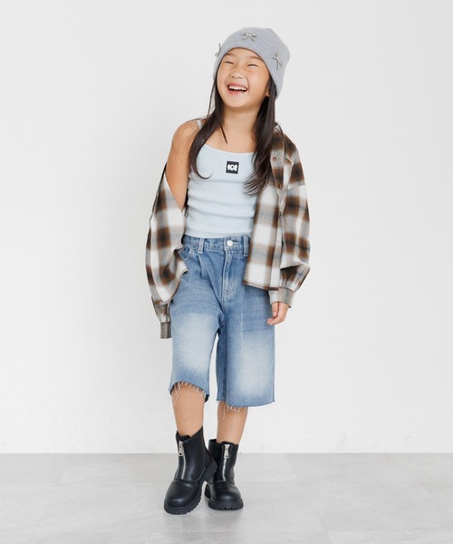 10C REPIPI（ジューシーレピピ）の「【10C REPIPI】チェックルーズシャツ（シャツ/ブラウス・キッズ・ブラウン/ブルー/レッド・130cm/110cm/120cm）」の8枚目の写真