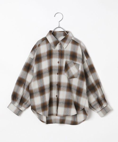 10C REPIPI（ジューシーレピピ）の「【10C REPIPI】チェックルーズシャツ（シャツ/ブラウス・キッズ・ブラウン/ブルー/レッド・130cm/110cm/120cm）」の18枚目の写真