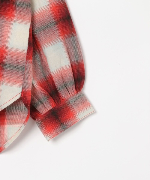 10C REPIPI（ジューシーレピピ）の「【10C REPIPI】チェックルーズシャツ（シャツ/ブラウス・キッズ・ブラウン/ブルー/レッド・130cm/110cm/120cm）」の15枚目の写真