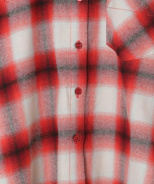 10C REPIPI（ジューシーレピピ）の「【10C REPIPI】チェックルーズシャツ（シャツ/ブラウス・キッズ・ブラウン/ブルー/レッド・130cm/110cm/120cm）」の11枚目の写真