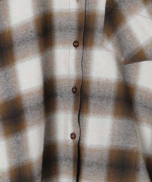 10C REPIPI（ジューシーレピピ）の「【10C REPIPI】チェックルーズシャツ（シャツ/ブラウス・キッズ・ブラウン/ブルー/レッド・130cm/110cm/120cm）」の10枚目の写真