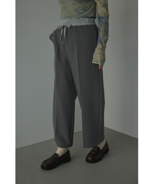 BLACK BY MOUSSY（ブラックバイマウジー）の「waist switching pants(ウエストスウィッチングパンツ)（スラックス・レディース・ブラック/グレー・1/2）」の11枚目の写真