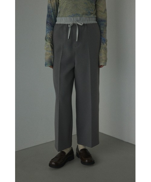 BLACK BY MOUSSY（ブラックバイマウジー）の「waist switching pants(ウエストスウィッチングパンツ)（スラックス・レディース・ブラック/グレー・1/2）」の10枚目の写真