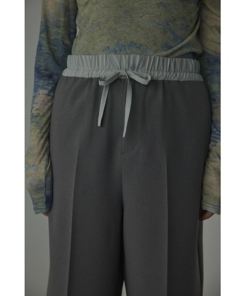 BLACK BY MOUSSY（ブラックバイマウジー）の「waist switching pants(ウエストスウィッチングパンツ)（スラックス・レディース・ブラック/グレー・1/2）」の8枚目の写真