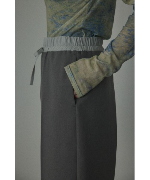 BLACK BY MOUSSY（ブラックバイマウジー）の「waist switching pants(ウエストスウィッチングパンツ)（スラックス・レディース・ブラック/グレー・1/2）」の6枚目の写真