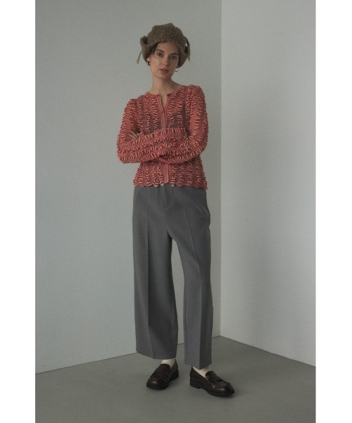 BLACK BY MOUSSY（ブラックバイマウジー）の「waist switching pants(ウエストスウィッチングパンツ)（スラックス・レディース・ブラック/グレー・1/2）」の5枚目の写真