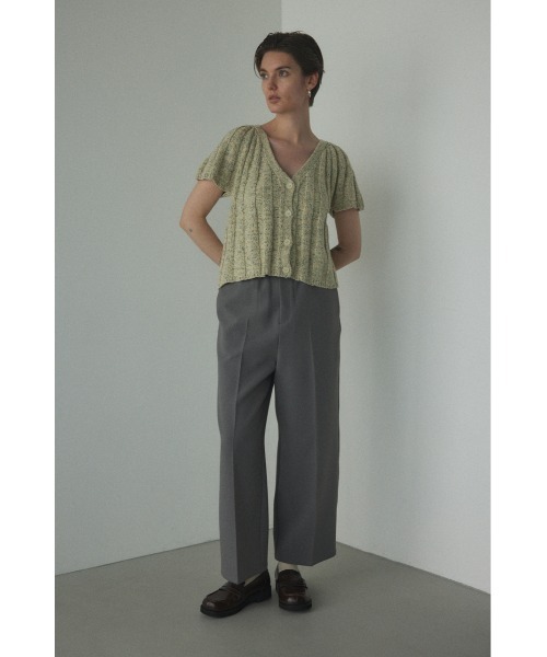 BLACK BY MOUSSY（ブラックバイマウジー）の「waist switching pants(ウエストスウィッチングパンツ)（スラックス・レディース・ブラック/グレー・1/2）」の4枚目の写真