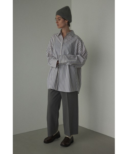 BLACK BY MOUSSY（ブラックバイマウジー）の「waist switching pants(ウエストスウィッチングパンツ)（スラックス・レディース・ブラック/グレー・1/2）」の3枚目の写真