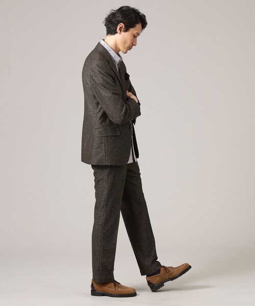 セール】【限定展開】先染めメランジ スラックス（セットアップ対応