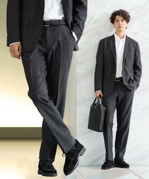 TAKEO KIKUCHI | 【限定展開】先染めメランジ スラックス（セットアップ対応）(スラックス)