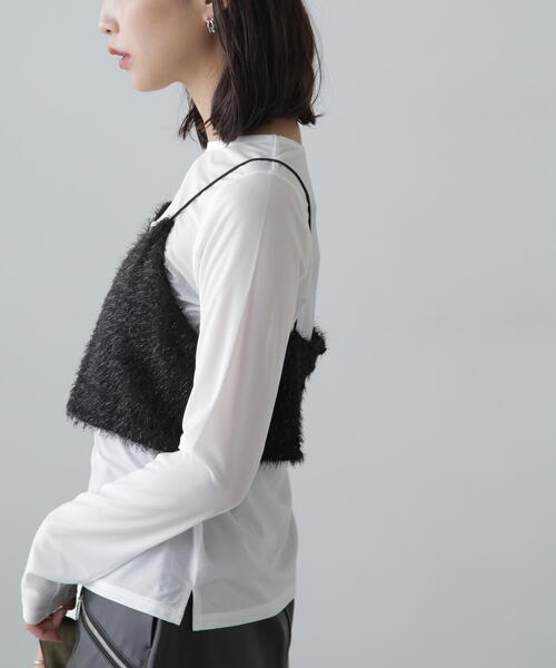 FREE'S MART（フリーズマート）の「ラメキャミソールビスチェ（キャミソール・レディース・ホワイト/ブラック・FREE）」の16枚目の写真