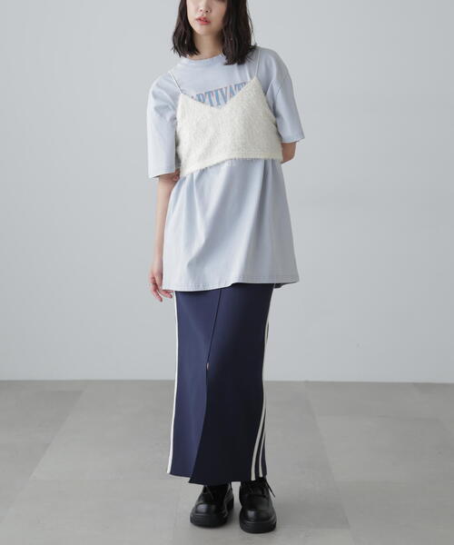 FREE'S MART（フリーズマート）の「ラメキャミソールビスチェ（キャミソール・レディース・ホワイト/ブラック・FREE）」の18枚目の写真