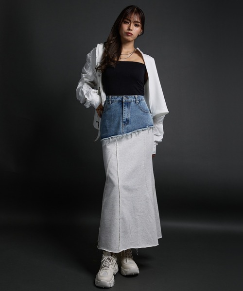 CELENA（セレナ）の「ギャザースリーブ ジップアップブルゾン（ブルゾン・レディース・ホワイト・M/L/XL）」の2枚目の写真