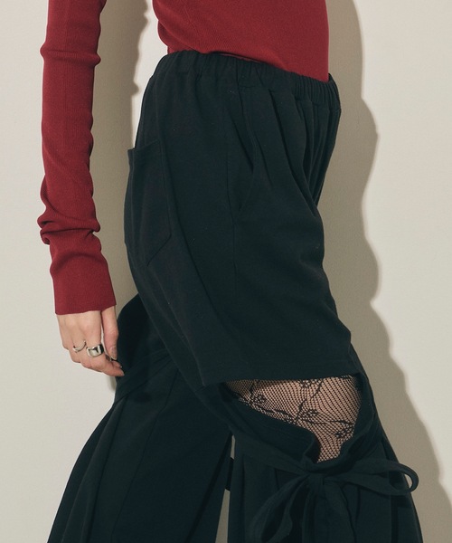 VIOLETTA（ヴィオレッタ）の「【select】リボンレースタイツ（タイツ/ストッキング・レディース・ホワイト/ブラック・FREE）」の7枚目の写真