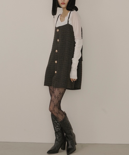 VIOLETTA（ヴィオレッタ）の「【select】リボンレースタイツ（タイツ/ストッキング・レディース・ホワイト/ブラック・FREE）」の12枚目の写真