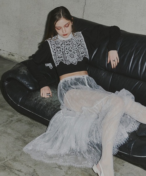 VIOLETTA（ヴィオレッタ）の「【select】リボンレースタイツ（タイツ/ストッキング・レディース・ホワイト/ブラック・FREE）」の14枚目の写真