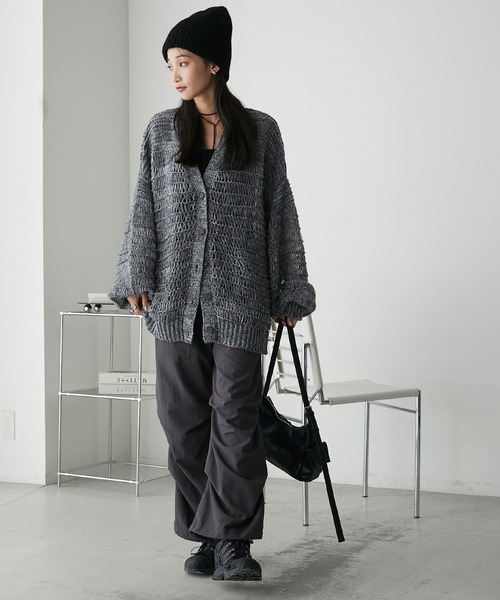 セール】【forksy.】リブ編みニット帽/ビーニー（ニットキャップ