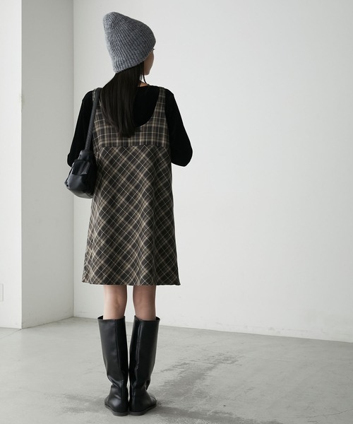 forksy.（フォルクシー）の「【forksy.】リブ編みニット帽/ビーニー（ニットキャップ/ビーニー・レディース・ブラック/杢グレー/オフホワイト・FREE）」の13枚目の写真