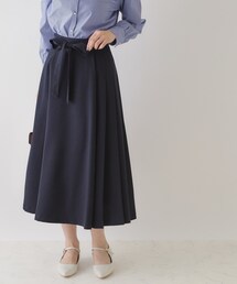 couture brooch | 【美シルエット・好印象スカート】サイドタックプリーツスカート(スカート)