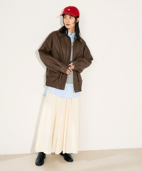 fredy emue（フレディエミュ）の「シルキーレーヨンフレアースカート（スカート・レディース・オフホワイト/ベージュ/ブラック・36/38）」の14枚目の写真