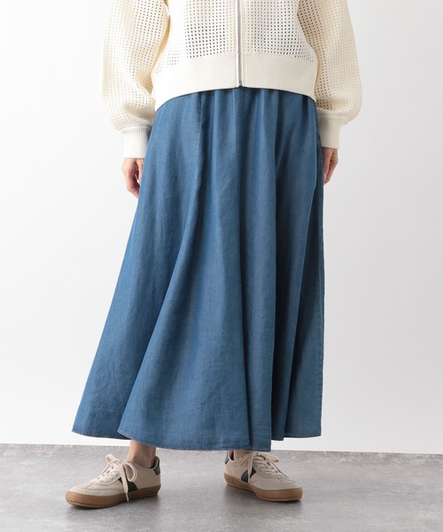 【R出品】 GLOBAL WORK（グローバルワーク）の「エアリーリラックスDenimスカート