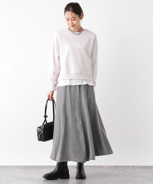 GLOBAL WORK（グローバルワーク）の「エアリーリラックスDenimスカート
