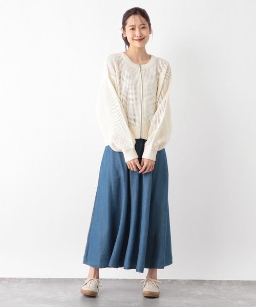 GLOBAL WORK（グローバルワーク）の「エアリーリラックスDenimスカート
