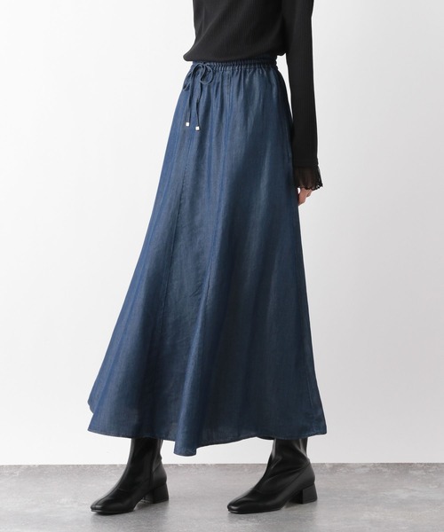 GLOBAL WORK（グローバルワーク）の「エアリーリラックスDenimスカート
