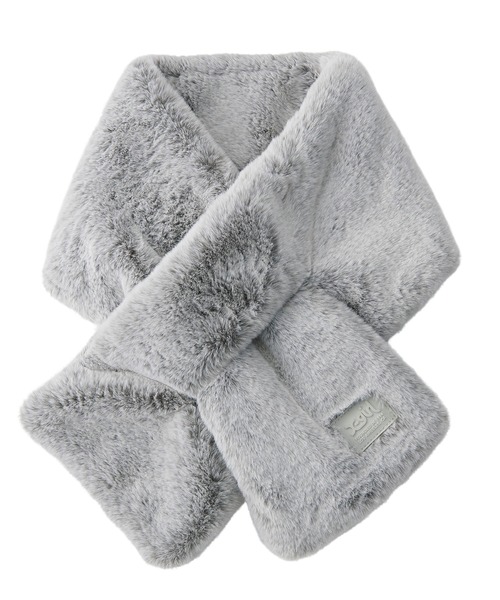 X-girl（エックスガール）の「FAUX FUR SCARF（マフラー・レディース・ブラック/グレー・ONE SIZE）」の14枚目の写真