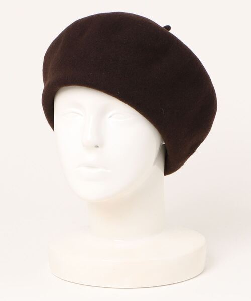 Kopka ACCESSORIES（コプカアクセサリーズ）の「Kopka KO-002 Woollen Roll Up Brt（ハンチング/ベレー帽・レディース・ダークブラウン/キャメル/アイボリー/その他・O/S）」の2枚目の写真