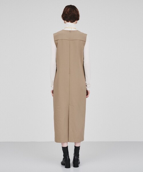 cloenc（クロエンス）の「◆キーネック ジャンパースカート（ワンピース・レディース・ブラック/カーキ・01/02/03）」の9枚目の写真