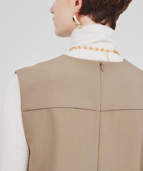 cloenc（クロエンス）の「◆キーネック ジャンパースカート（ワンピース・レディース・ブラック/カーキ・01/02/03）」の11枚目の写真