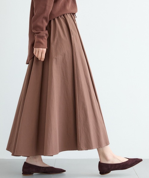 BARNYARDSTORM（バンヤードストーム）の「BARNYARDSTORM / ロングフレアースカート【WEB限定カラー】（スカート・レディース・ブラック/ホワイト/ブラウン/レッド・FREE）」の10枚目の写真