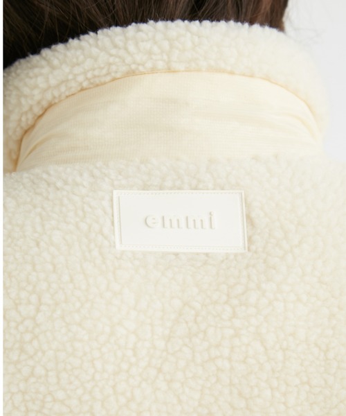 emmi（エミ）の「【emmi×TAION】リバーシブルボアダウンジャケット（ダウンジャケット/コート・レディース・パープル/オフホワイト/ブラック・0/1）」の17枚目の写真