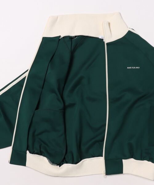 GLOBAL WORK（グローバルワーク）の「トラックジャケット/AND YUA ANY/137656（ジャージ・キッズ・アイボリー/グリーン・160cm/150cm）」の4枚目の写真