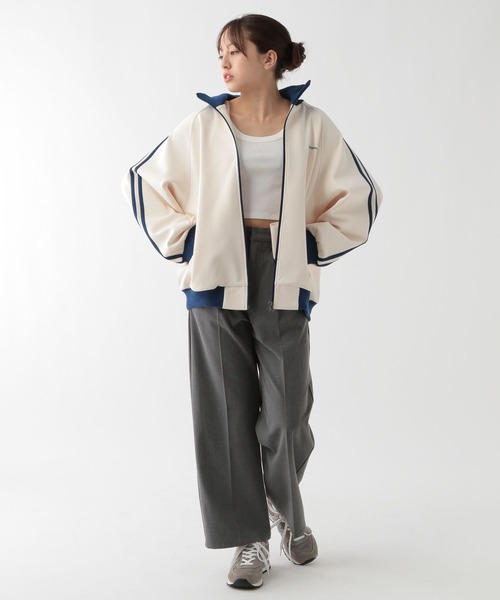 GLOBAL WORK（グローバルワーク）の「トラックジャケット/AND YUA ANY/137656（ジャージ・キッズ・アイボリー/グリーン・160cm/150cm）」の10枚目の写真