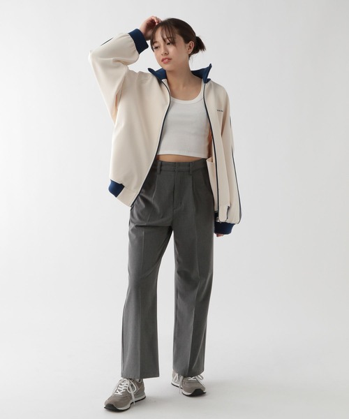 GLOBAL WORK（グローバルワーク）の「トラックジャケット/AND YUA ANY/137656（ジャージ・キッズ・アイボリー/グリーン・160cm/150cm）」の11枚目の写真