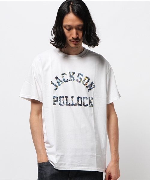 Sync.(スィンク)の「Sync.【JACKSON POLLOCK STUDIO】TEE "JACKSON POLLOCK STUDIO"(Tシャツ/カットソー・メンズ・ホワイト/ヘザーグレー/ブラック・MEDIUM/SMALL/LARGE/X-LARGE)」の2枚目の写真