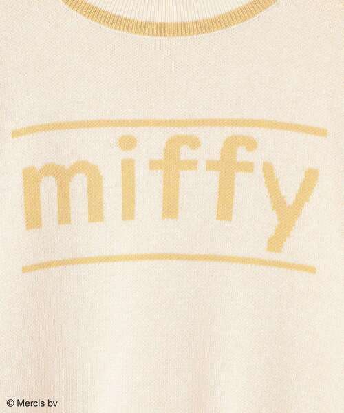 Miffy（ ミッフィー）の「Miffy/配色ニットプルオーバー（ニット/セーター・レディース・ブルー/イエロー・FREE）」の8枚目の写真