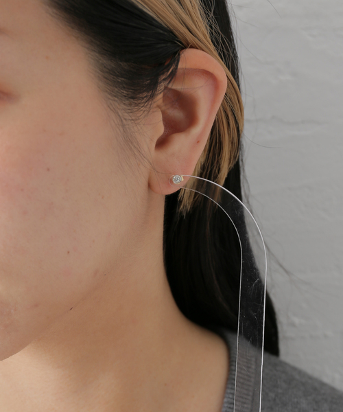 FRAMeWORK GIGI/ジジ 別注Amour earings onyx① GIGI/ジジ 別注Amour earings onyx（ピアス（両耳用