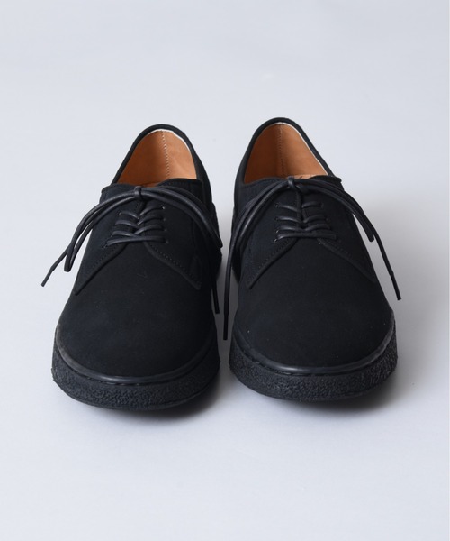 MANEBU（マネブ）の「2-9C2 【MANEBU】HIHIN(PANSOLE)SUEDE マネブ スエード（ドレスシューズ・メンズ・ブラック・41/42/43）」の4枚目の写真