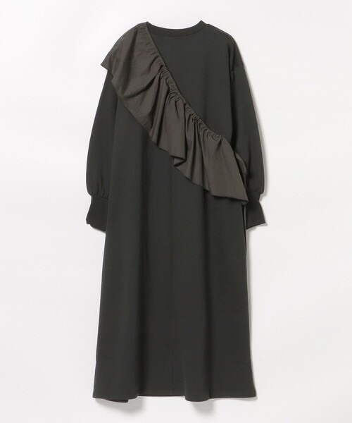 BEAMS HEART(ビームスハート)の「フリル付き スウェット ワンピース(ワンピース・レディース・ホワイト系その他5/チャコールグレー・FREE)」の22枚目の写真