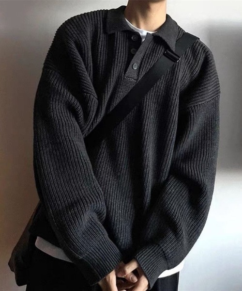 セール】厚手長袖無地ニット（ニット/セーター）｜FreeZone（フリー