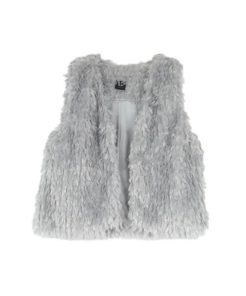 :ETHROF（イーサオブ）の「GLITTER FEATHER VEST（ベスト・レディース・ブラック/グレー/ブルー・MEDIUM）」の22枚目の写真
