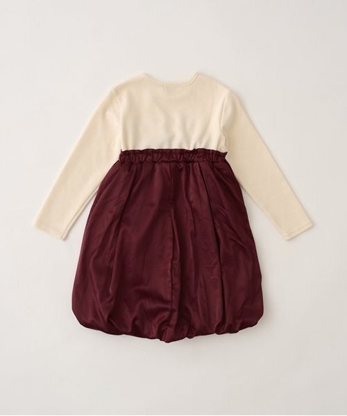 Lycee mine（リセマイン）の「【あったかアイテム】ドッキングバルーンワンピース（ワンピース・キッズ・アッシュグレー/エンジ/ミント/ブラック・120cm/110cm/100cm/130cm/150cm/140cm）」の17枚目の写真