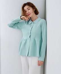 UR'S | ウエストペプラムポロニットカーディガン(カーディガン/ボレロ)